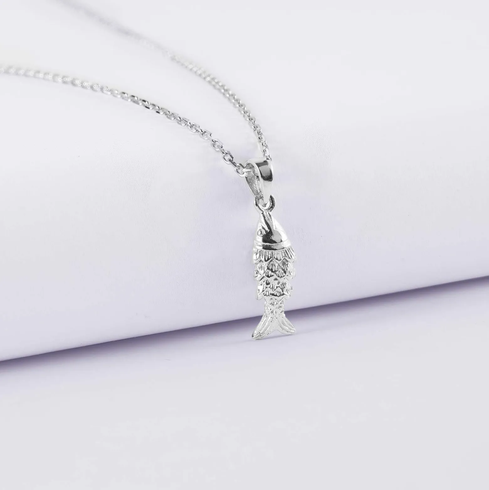 Pendentif poisson articulé argent 15 mm