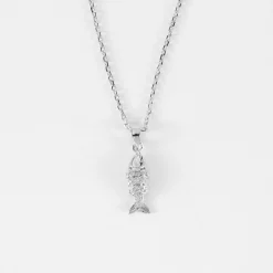 Pendentif poisson articulé argent 15 mm