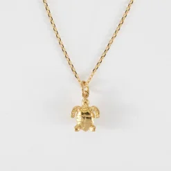 Pendentif tortue plaqué or 10 mm