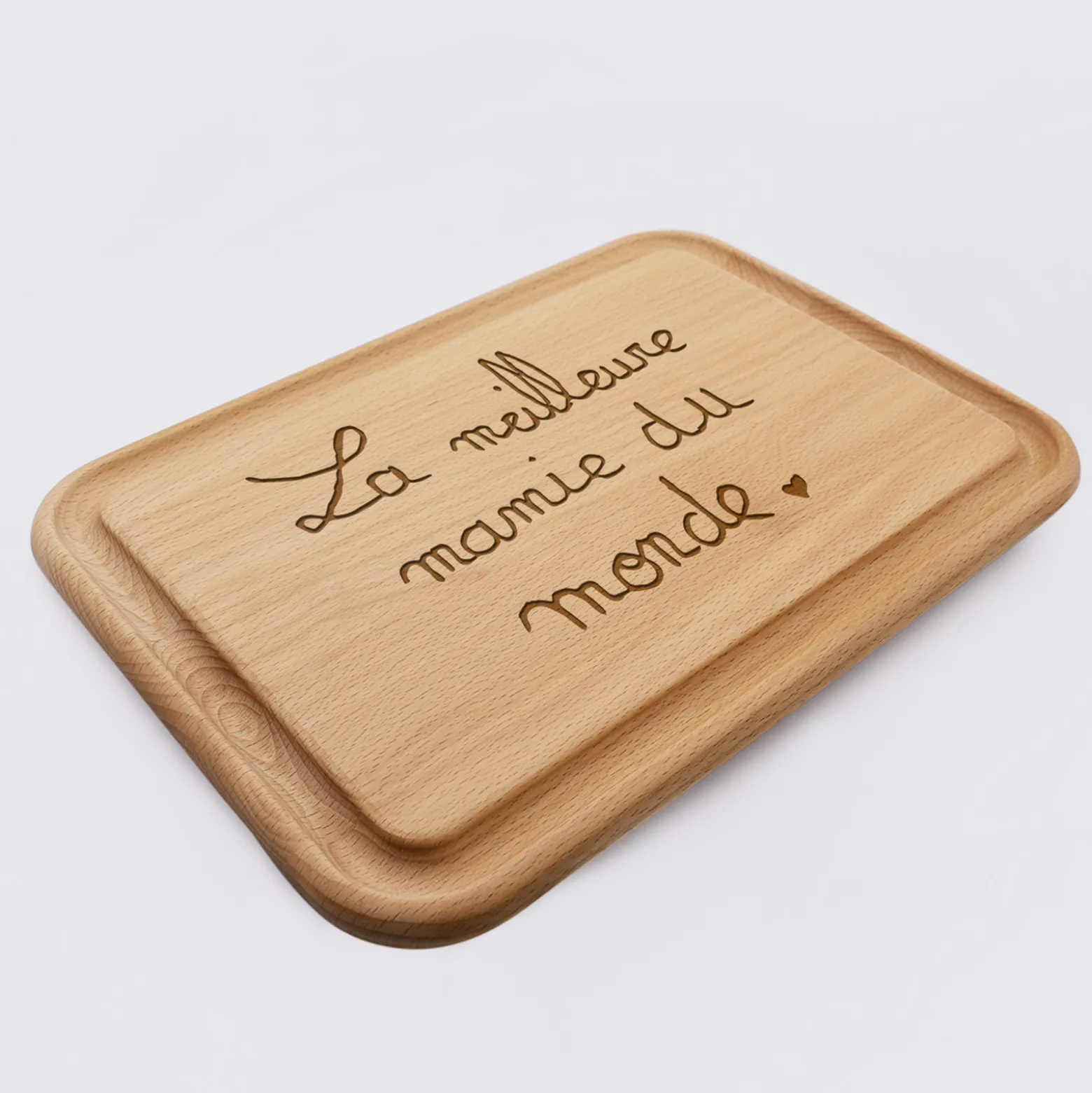 Planche à découper cuisine personnalisée bois gravé 35x25 cm