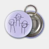 Porte clés-décapsuleur personnalisé 56mm