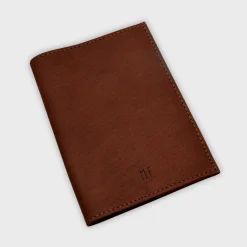 Protège passeport personnalisé cuir couleur Fauve